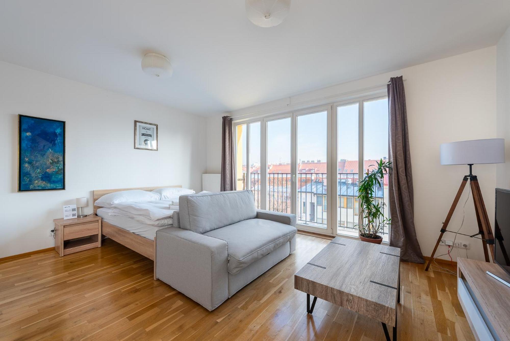 Sunny Safron Apartment Prag Exterior foto